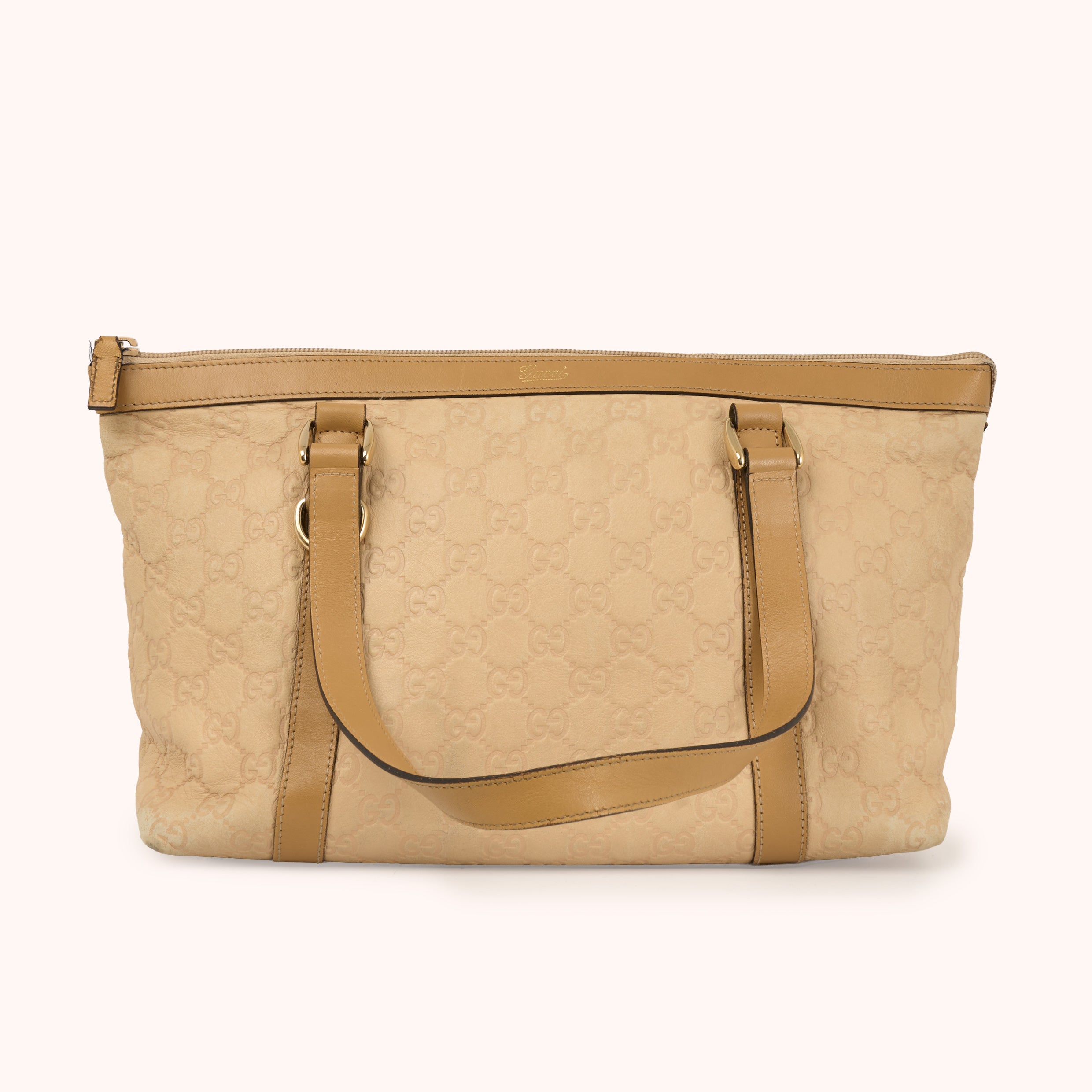 Gucci Canvas Monogram Tote Bag Handbag