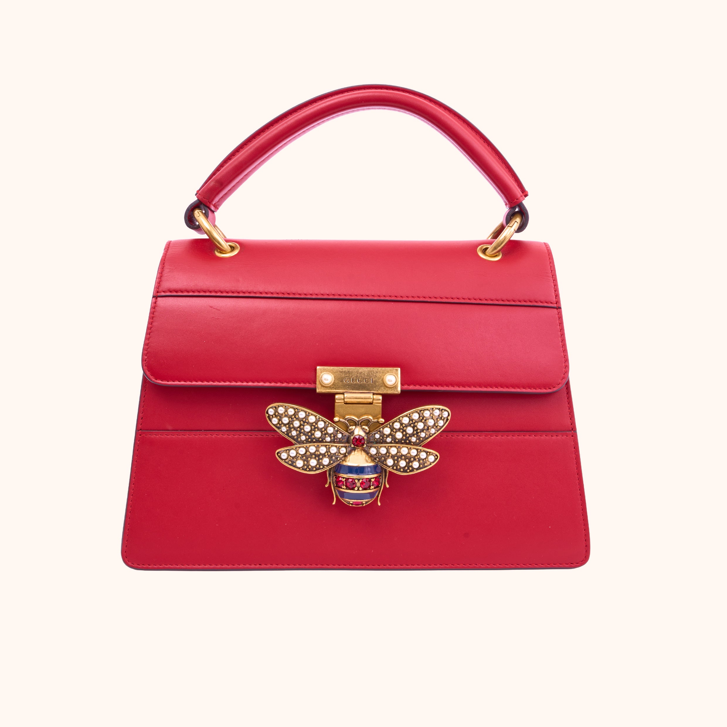 Gucci Queen Margaret Top Handle Bag Red