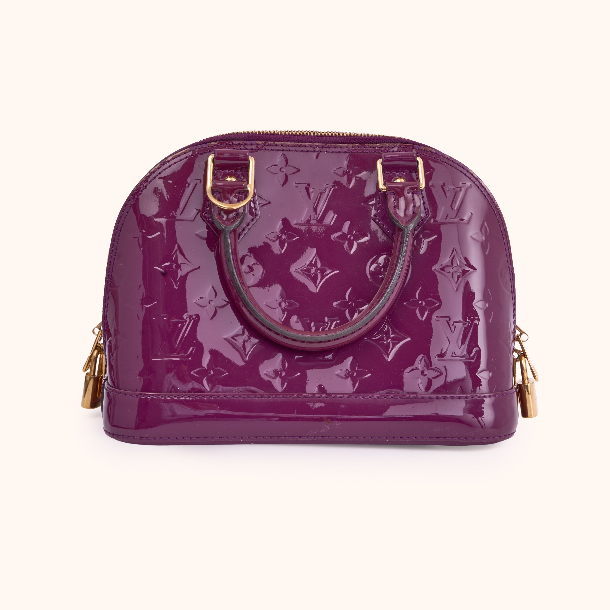Louis Vuitton Alma BB Vernis Amarante Schultertasche