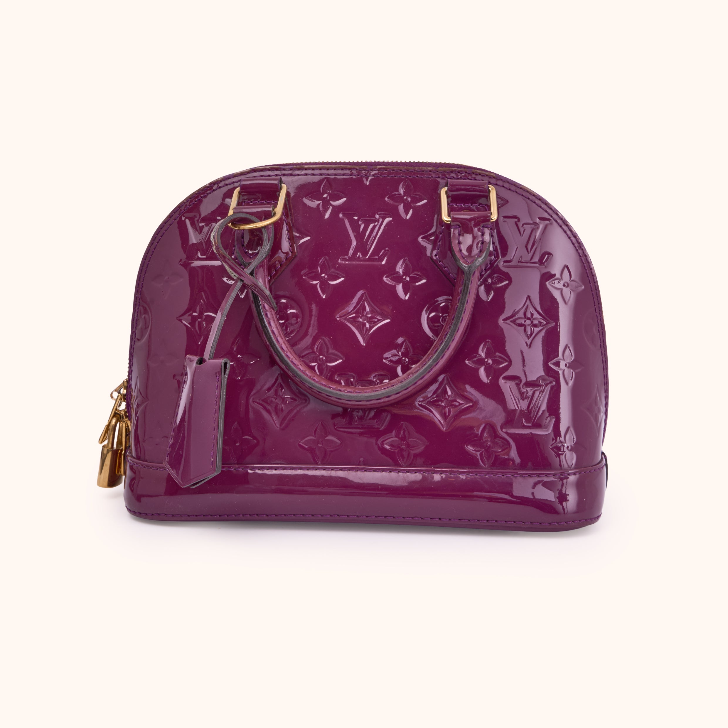 Louis Vuitton Alma BB Vernis Amarante Schultertasche
