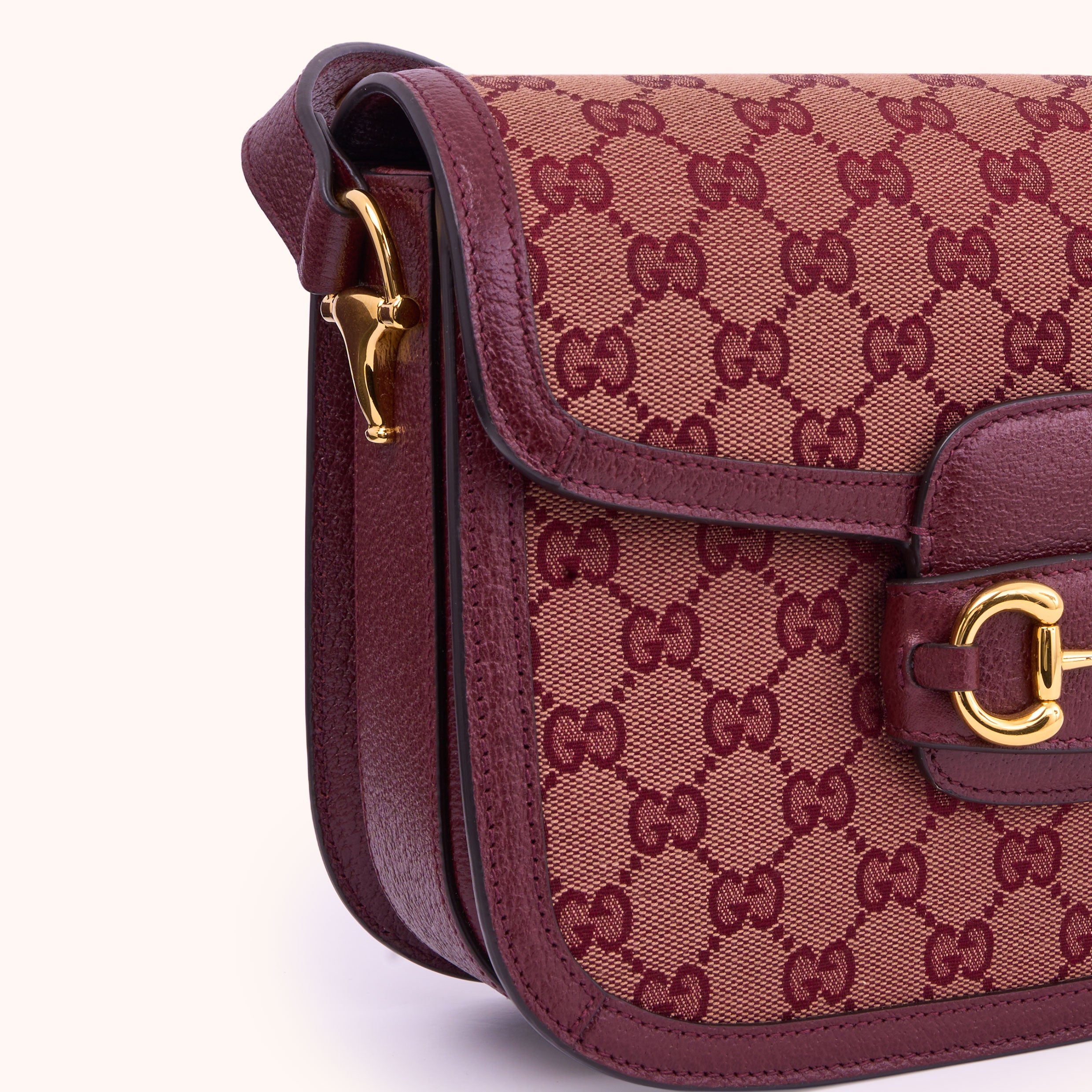 Gucci Horsebit 1955 Shoulder Bag Burgundy