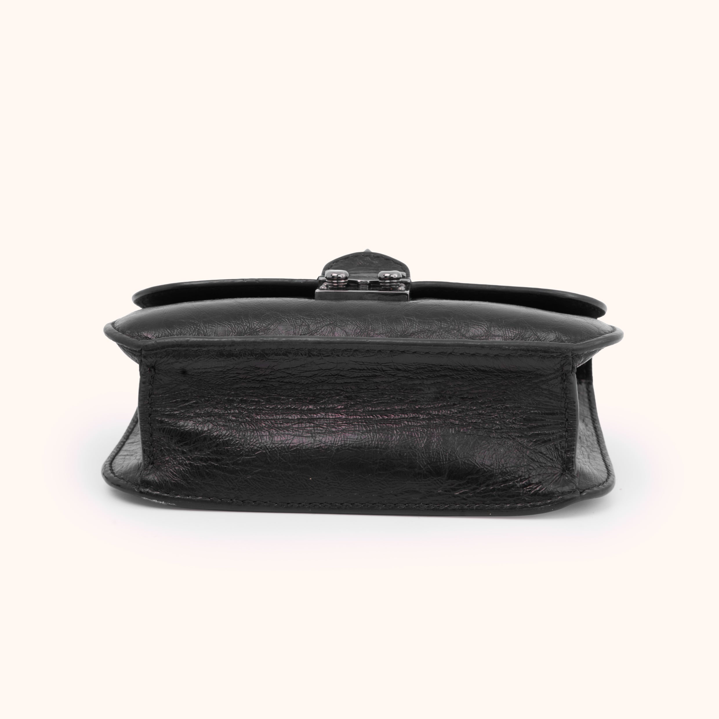 Valentino Garavani Rockstud Spike Lock Bag Black