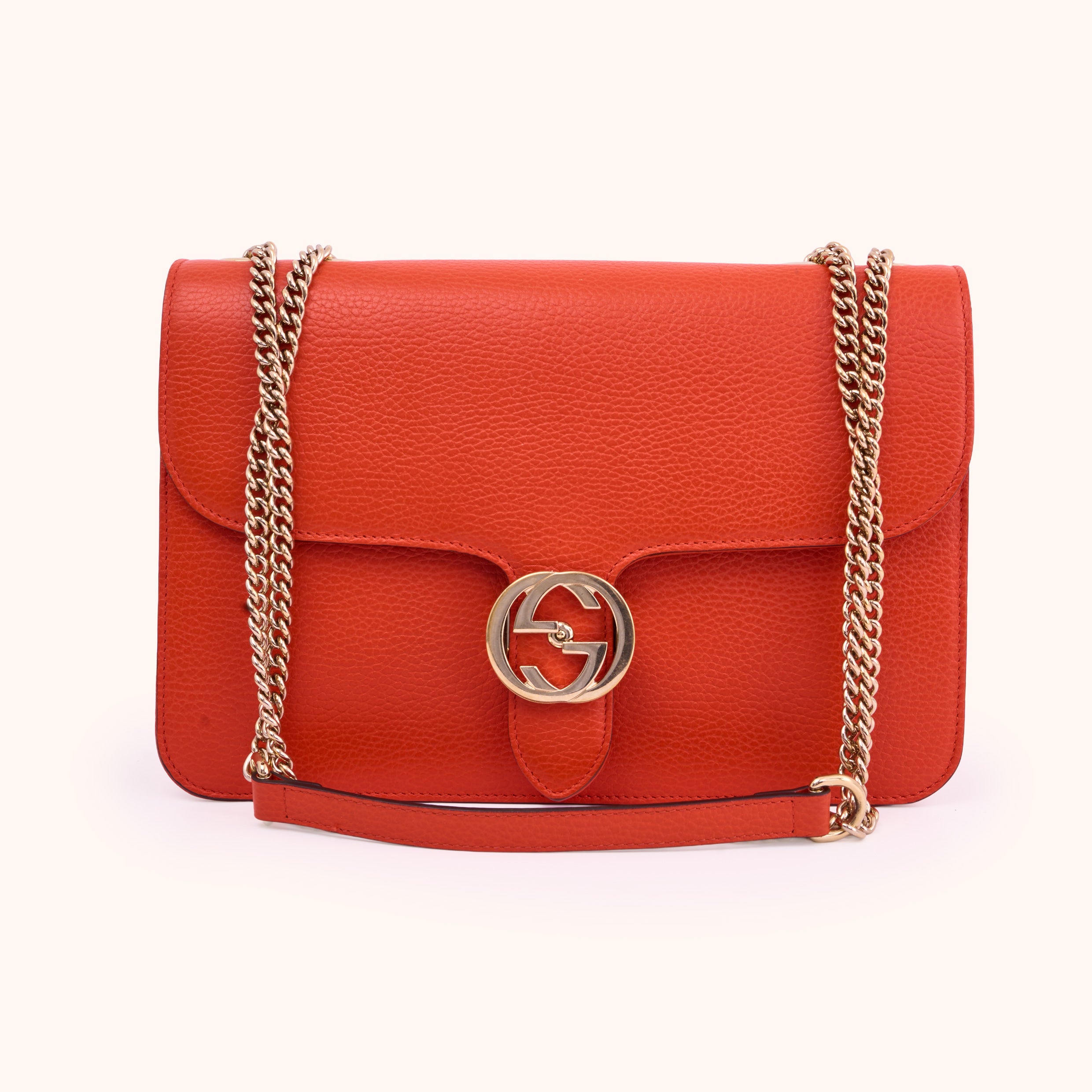 Gucci Interlocking G Flap Bag Rot