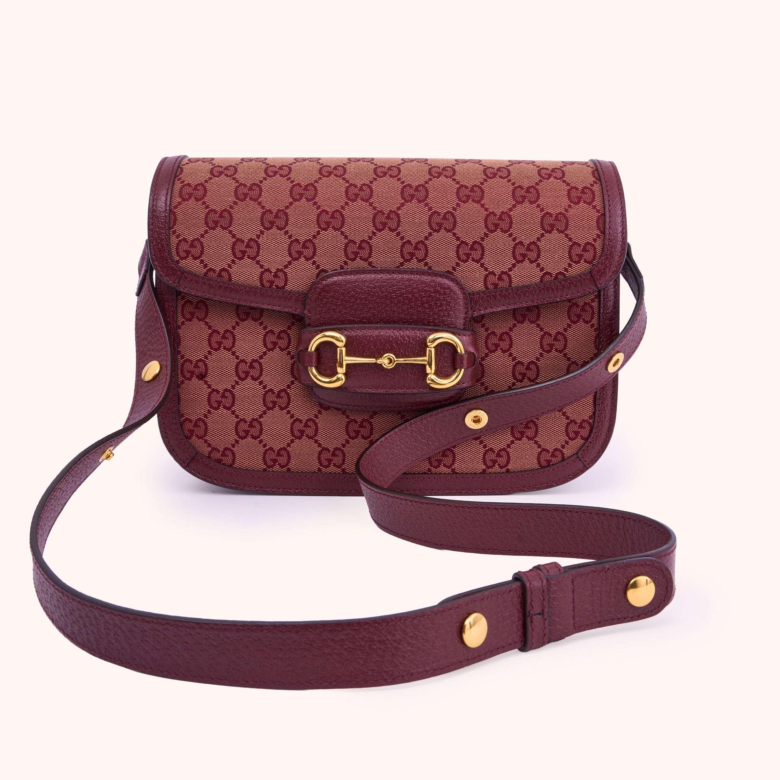 Gucci Horsebit 1955 Shoulder Bag Burgundy