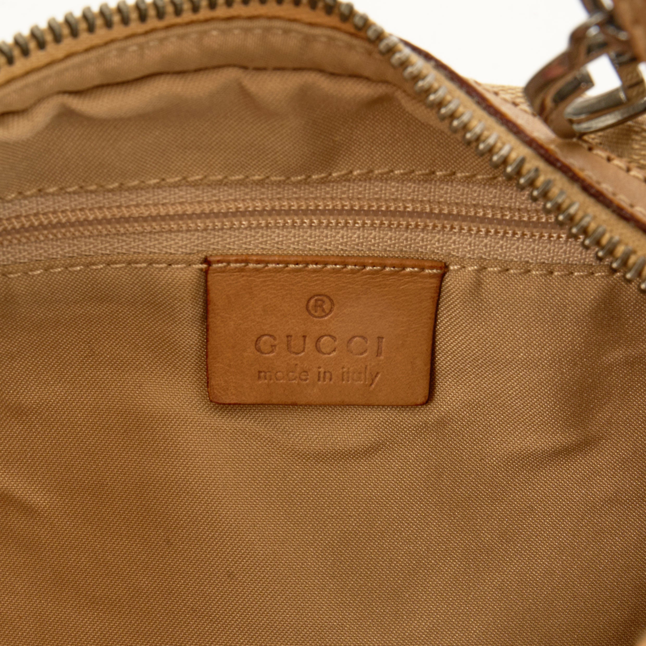 Gucci Jackie Baguette GG Canvas Beige Handbag
