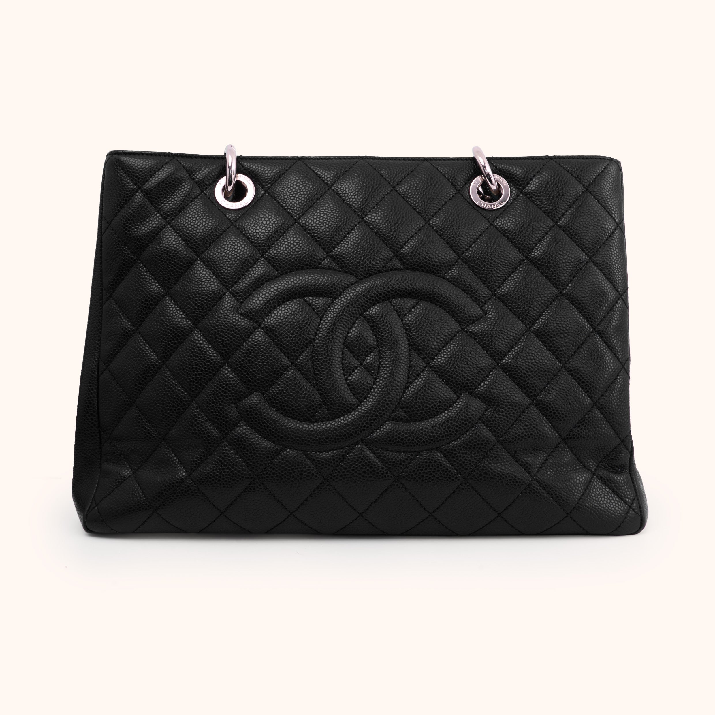 Chanel Grand Shopping Tote Caviar Schwarz Handtasche