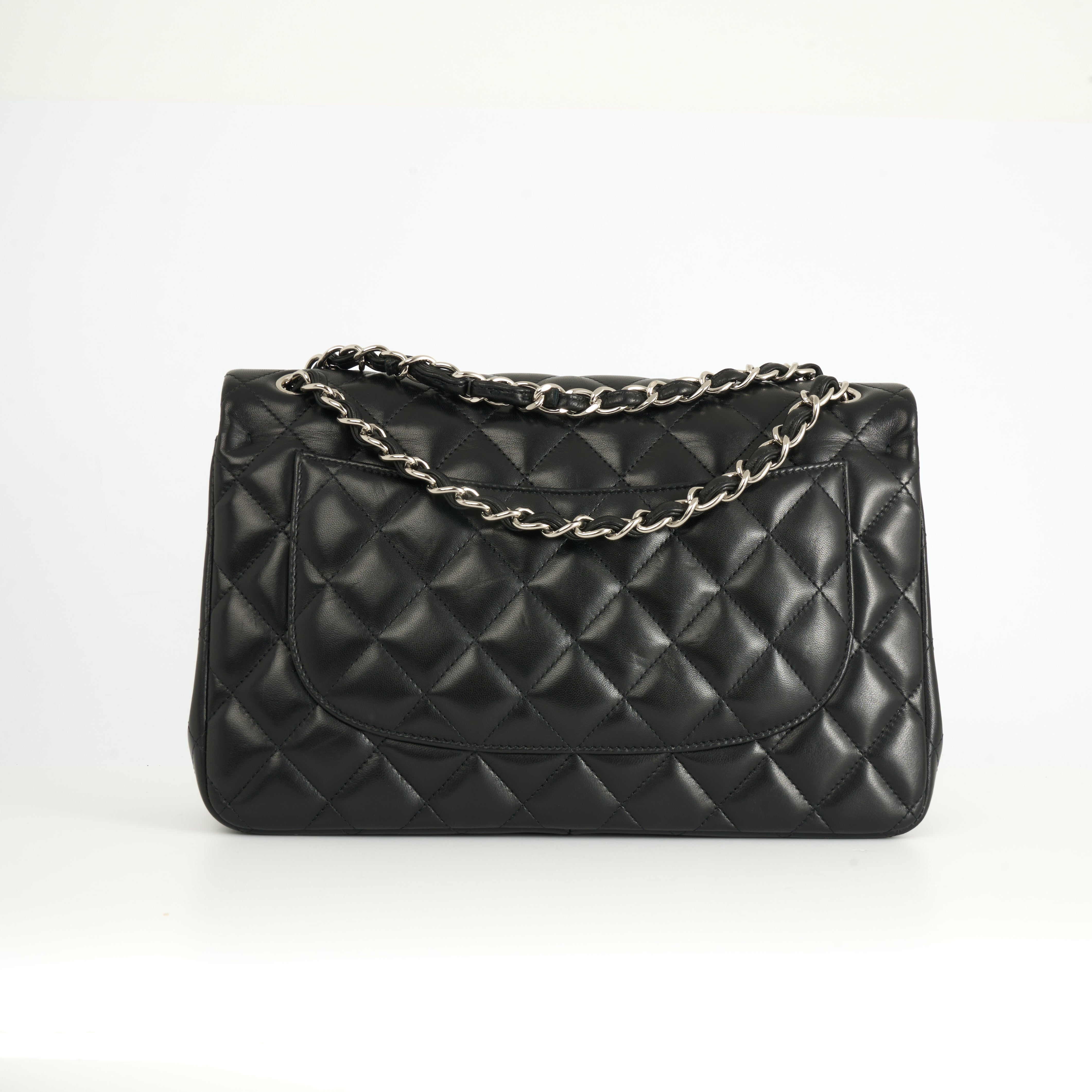 Chanel Classic Double Flap Bag Jumbo Schwarz Lambskin