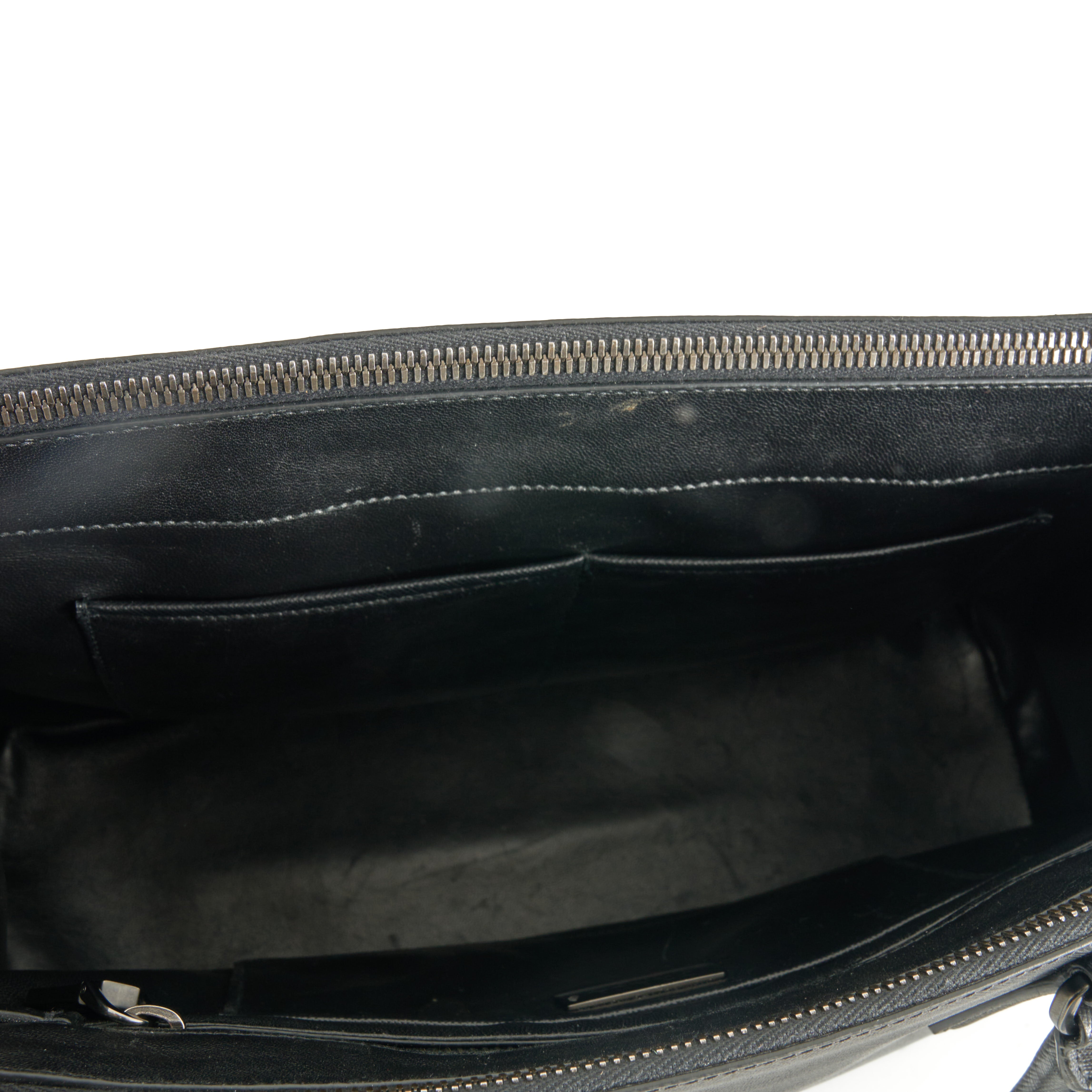Prada Galleria Executive Tote Bag Black Saffiano Leder Handtasche