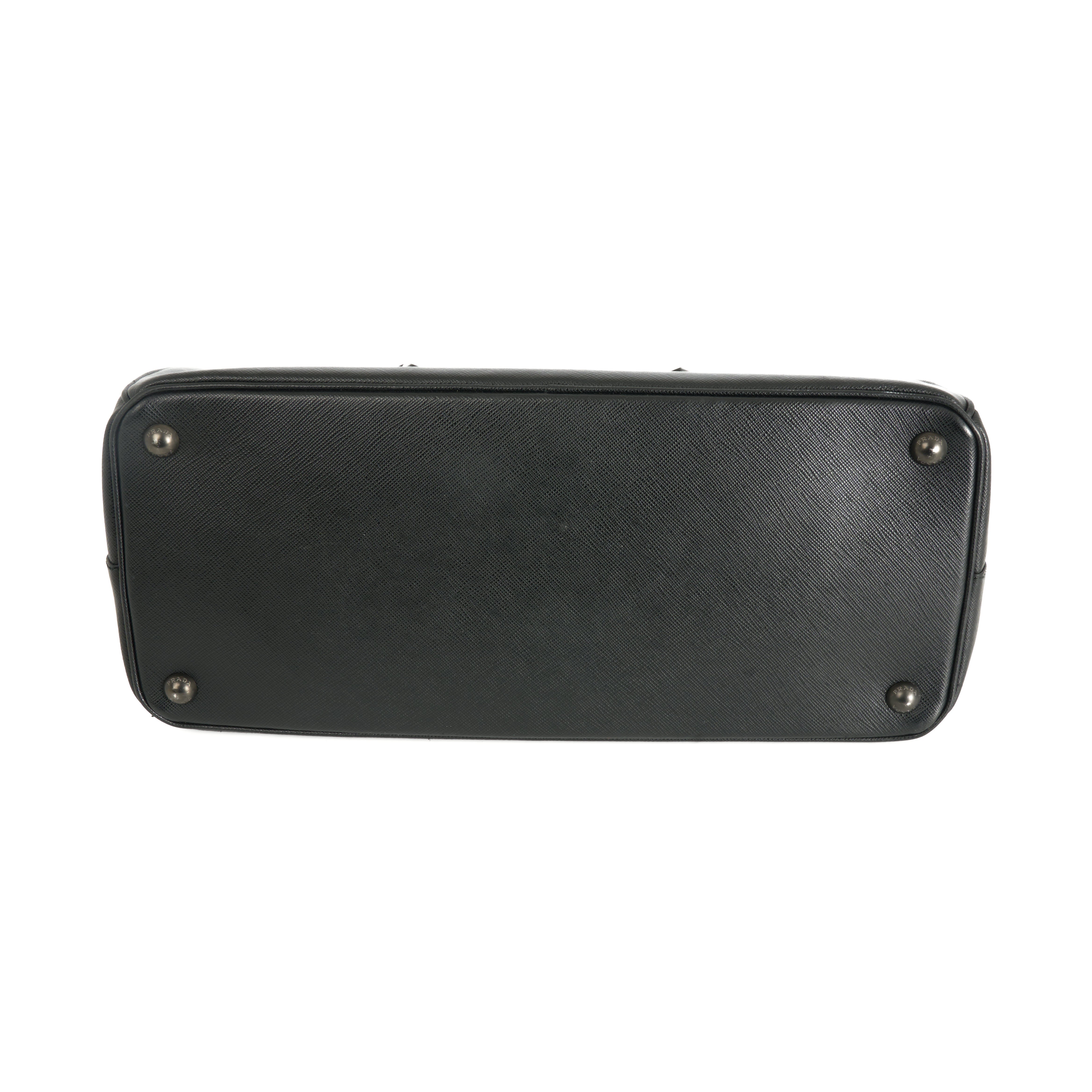 Prada Galleria Executive Tote Bag Black Saffiano Leder Handtasche