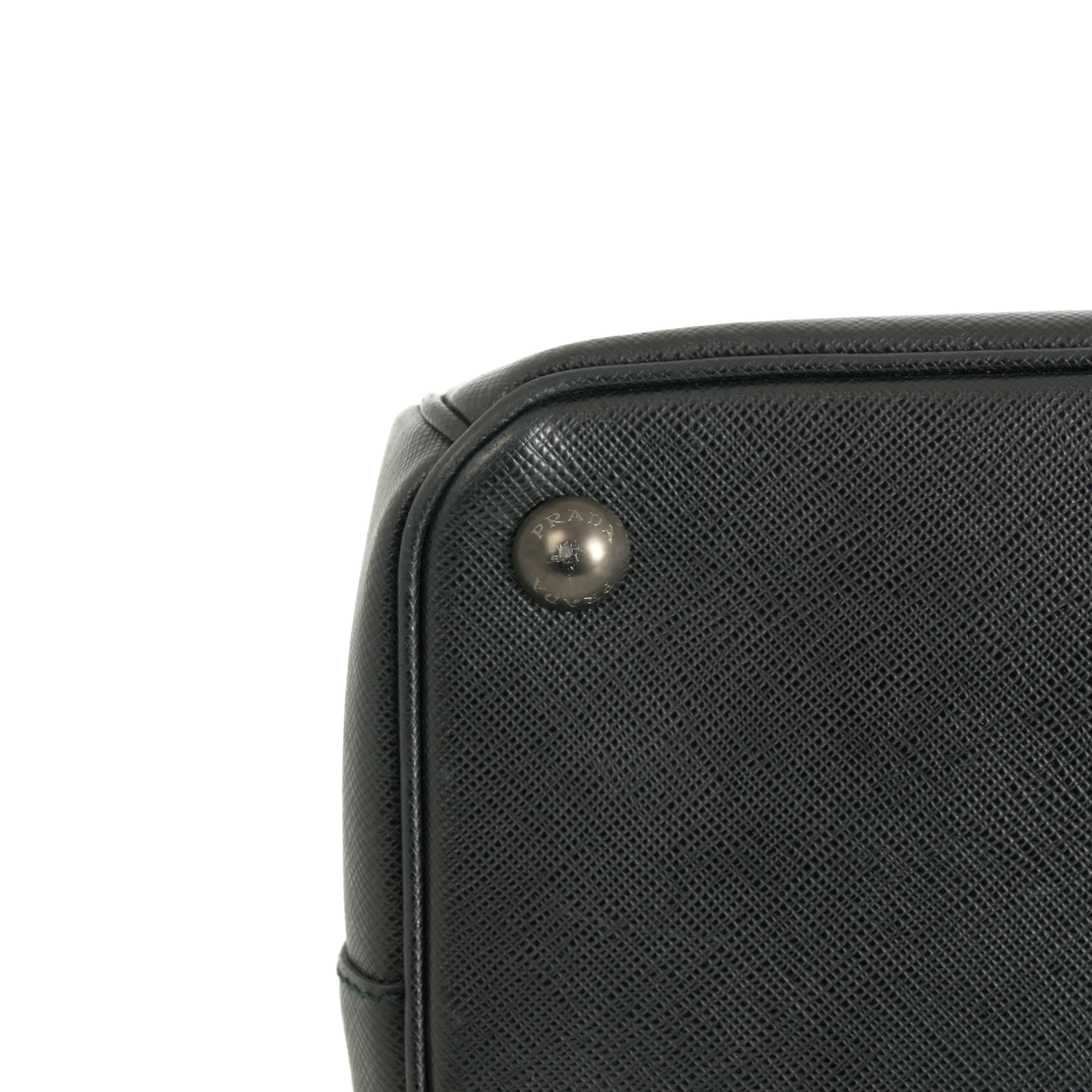 Prada Galleria Executive Tote Bag Black Saffiano Leder Handtasche