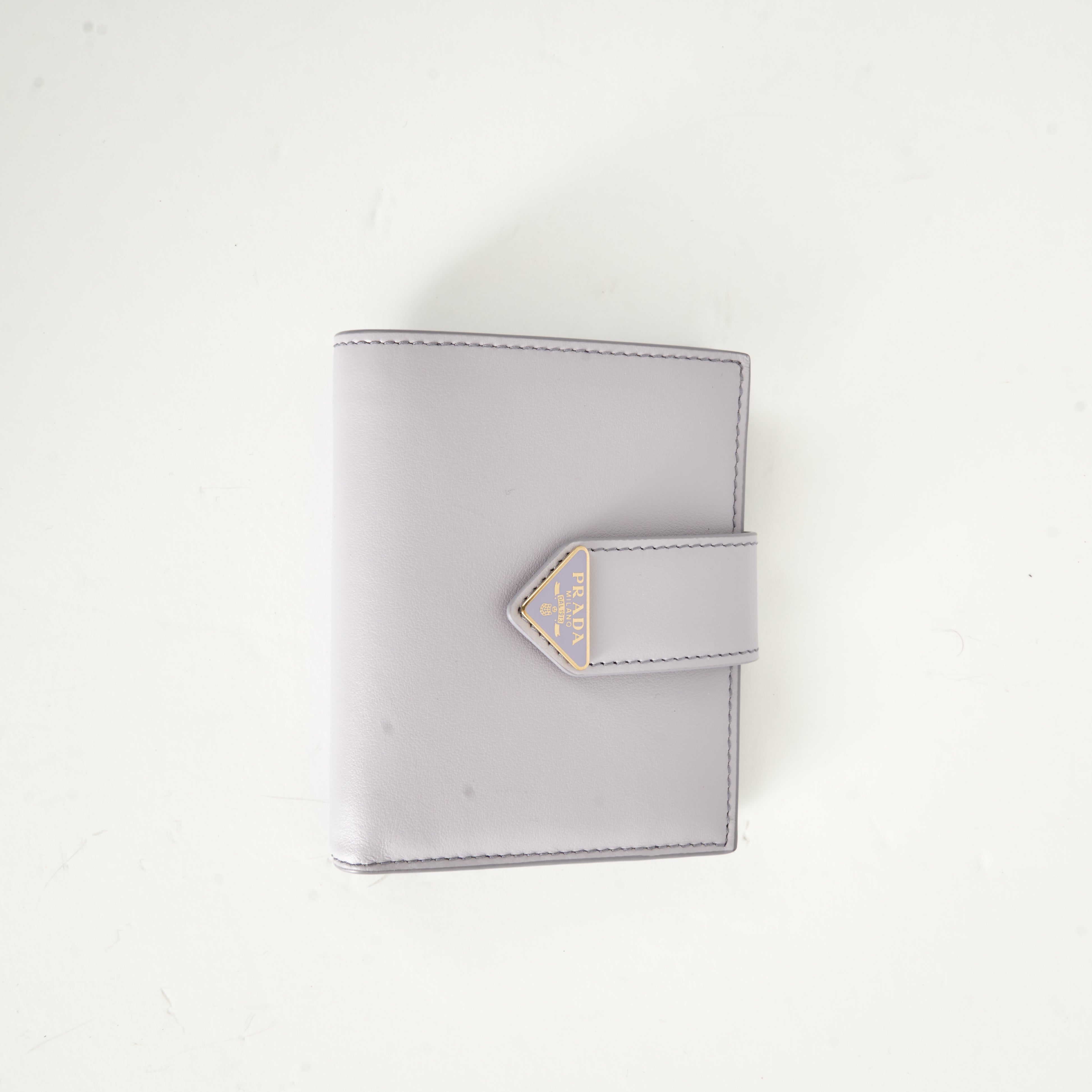 Prada Wallet Lavender Applique Logo