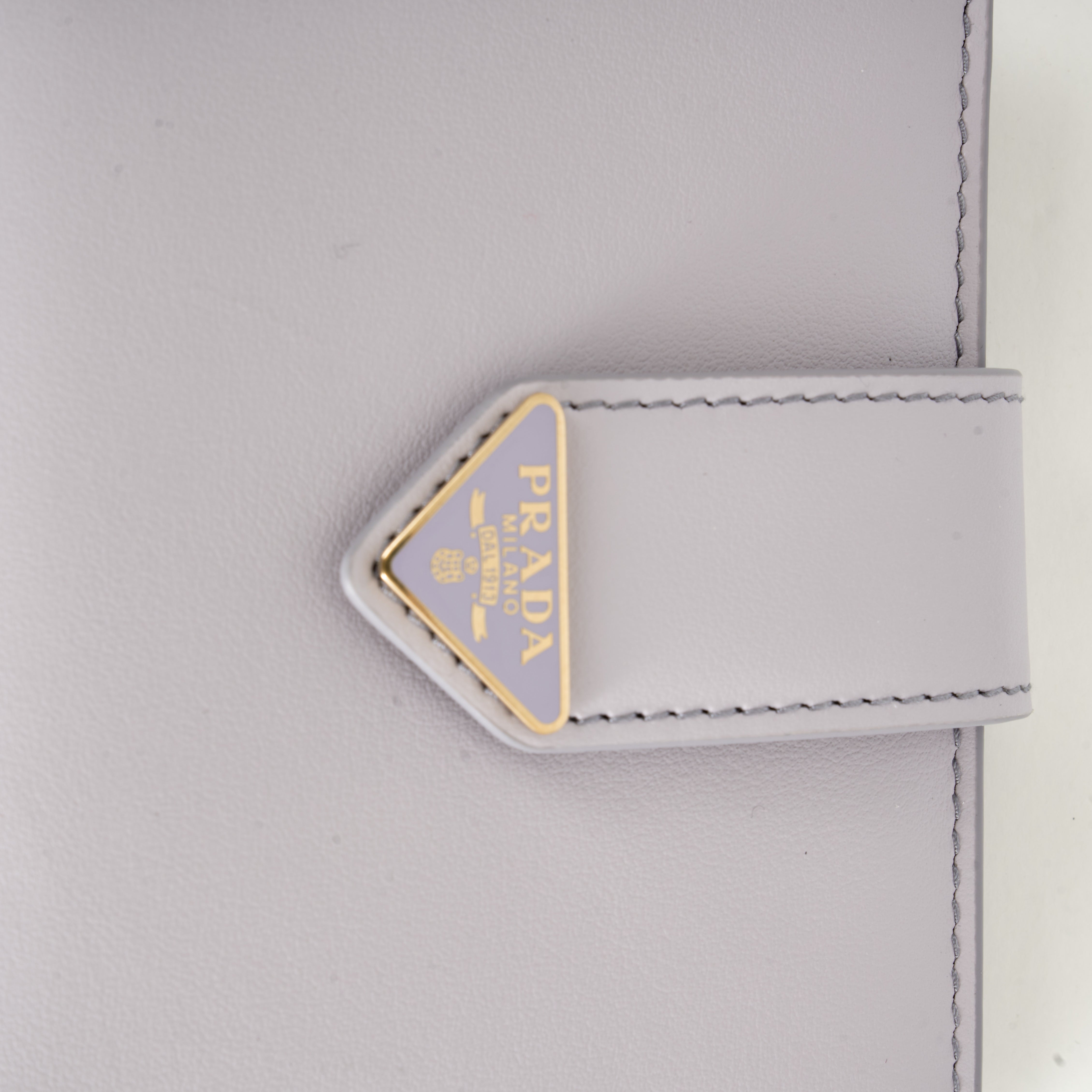 Prada Wallet Lavender Applique Logo