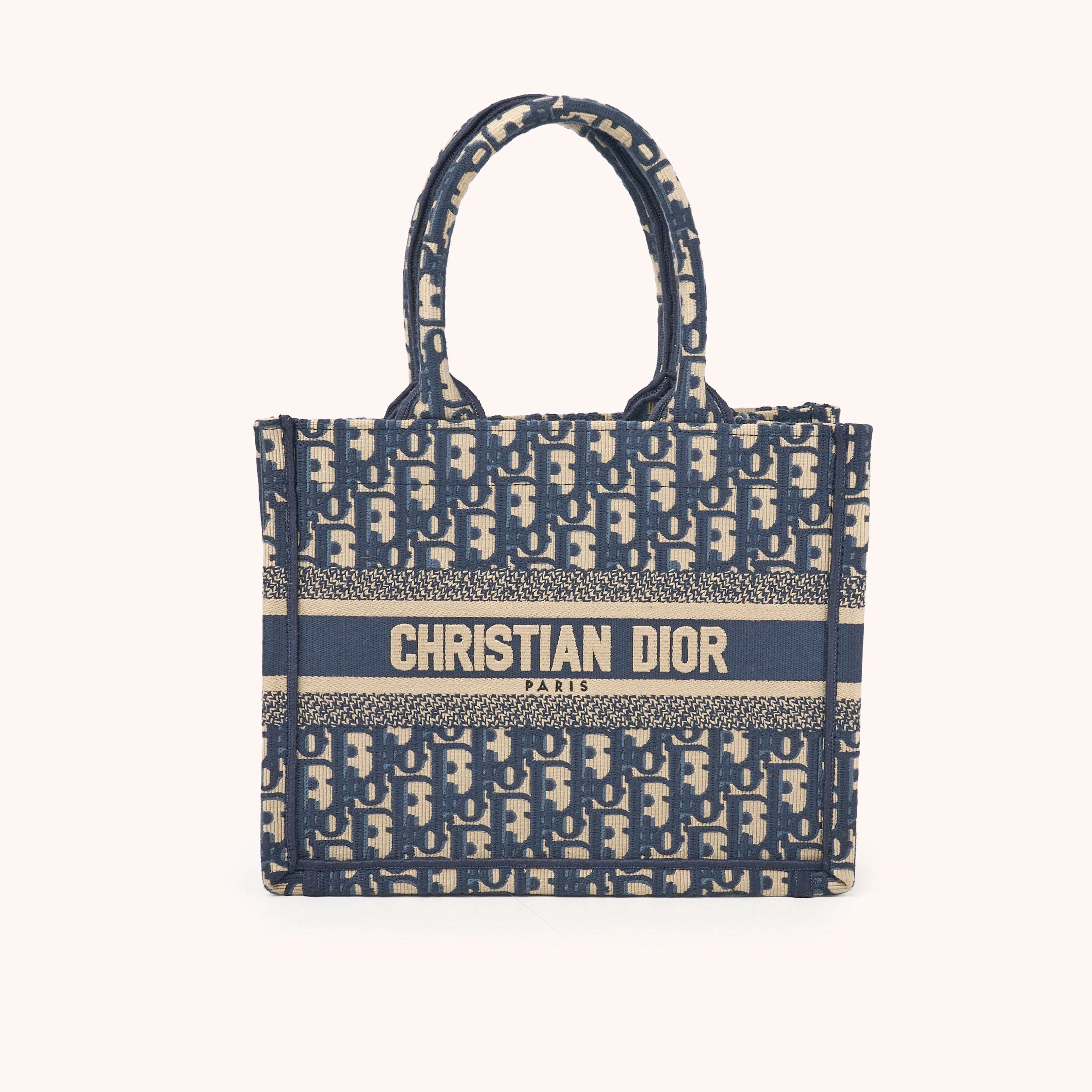 Dior Book Tote Blue Christian Dior Tote Bag Blau Mittelgroße Dior