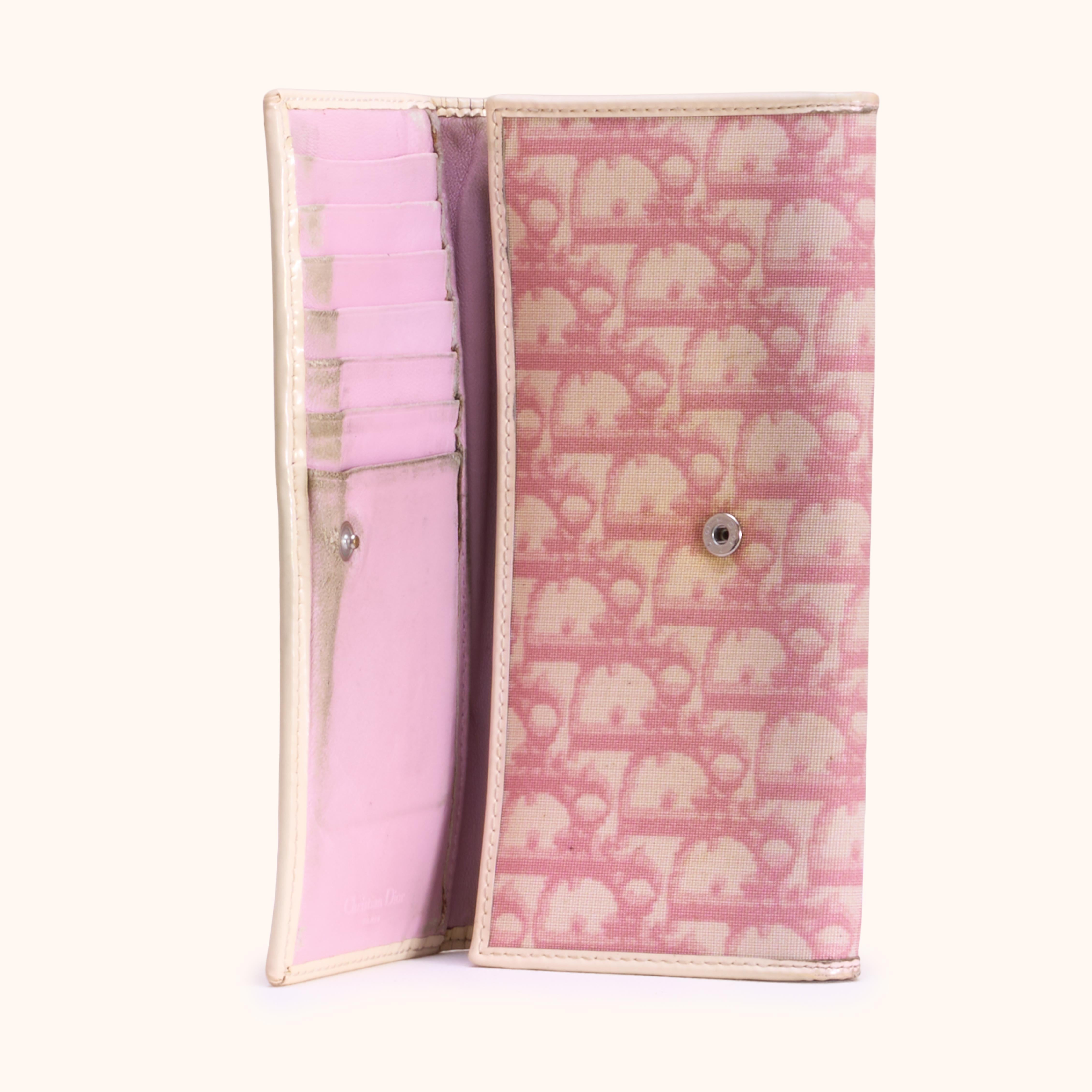 Dior Pink Trotter Wallet Geldbörse