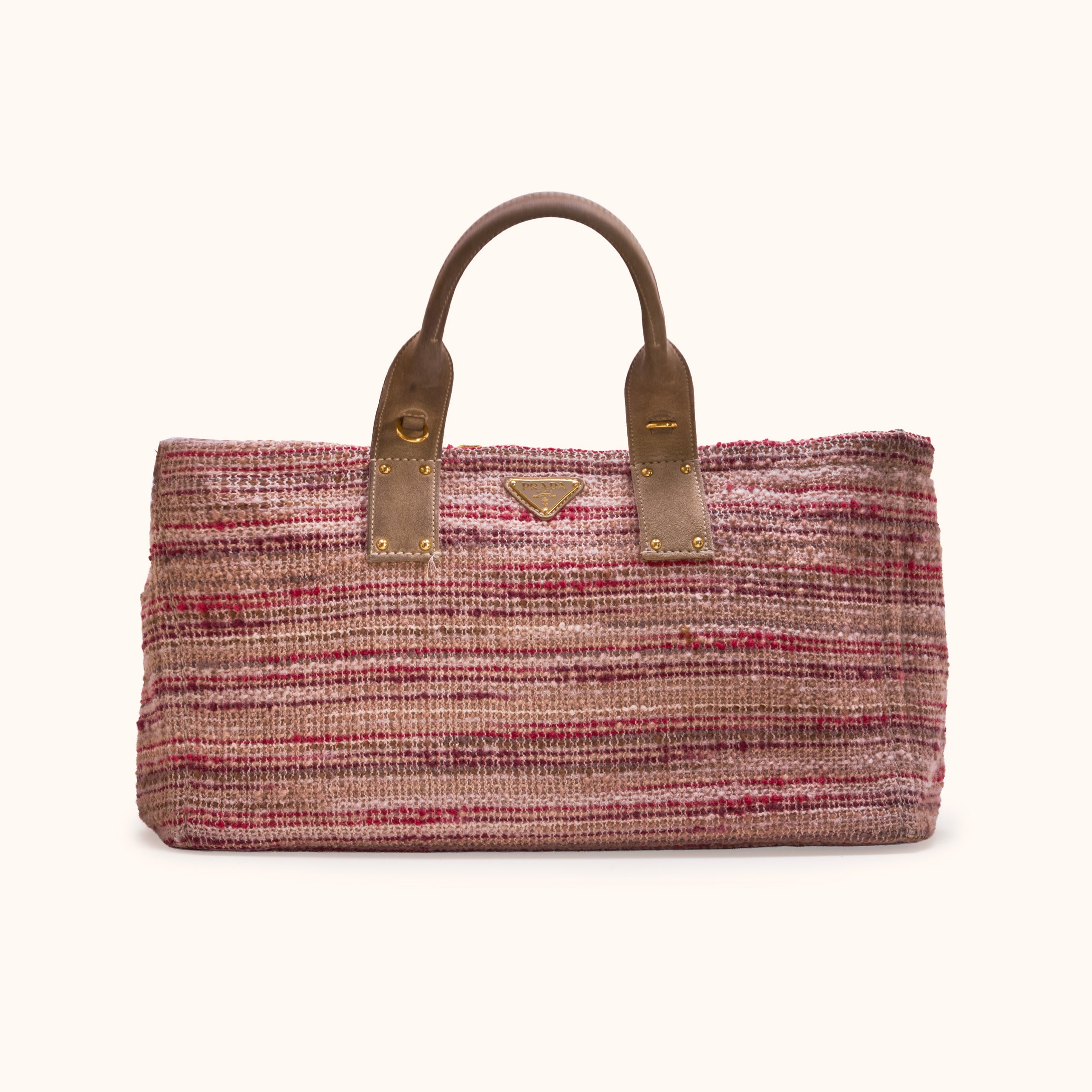 Prada Woven Straw Tote Bag Handtasche