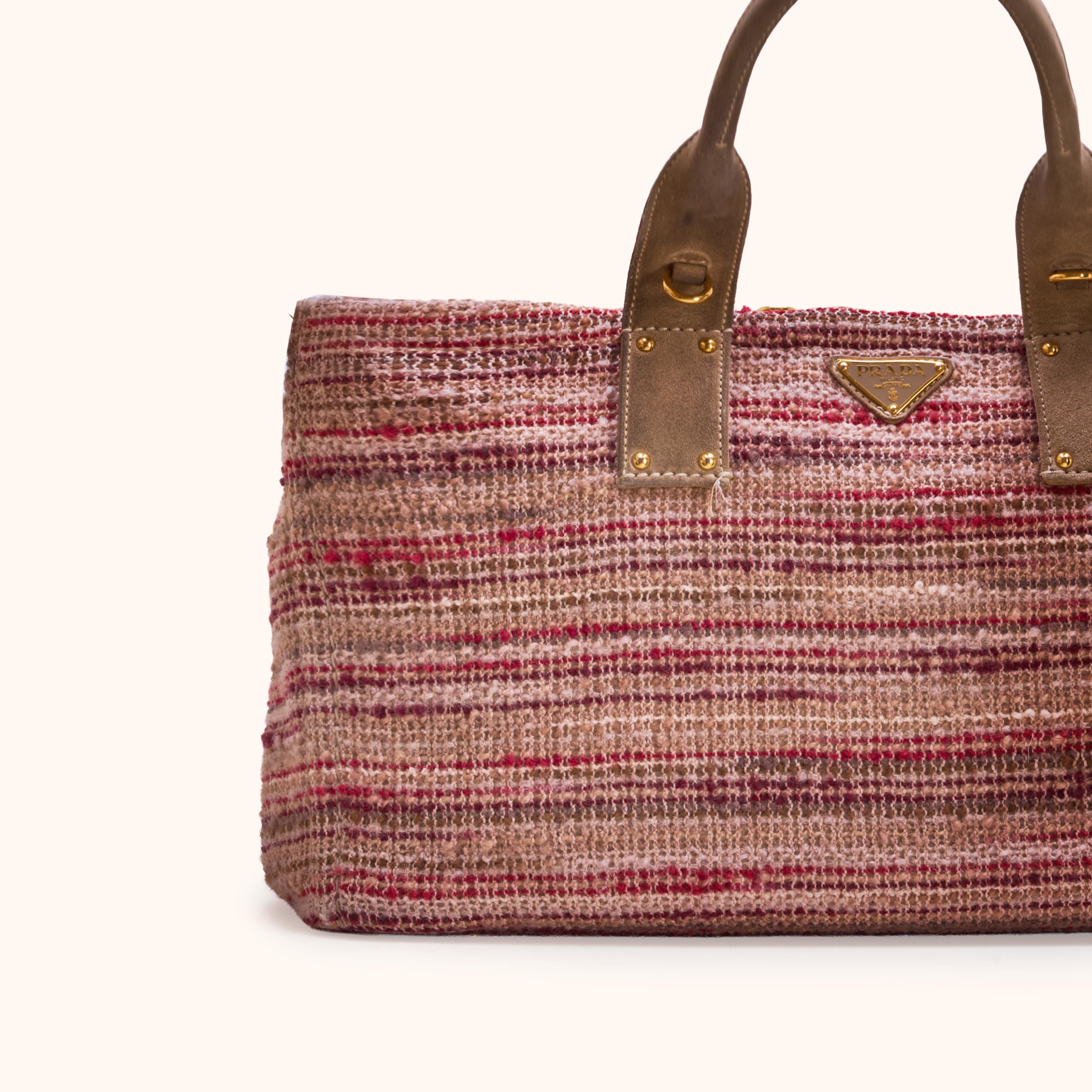 Prada Woven Straw Tote Bag Handtasche