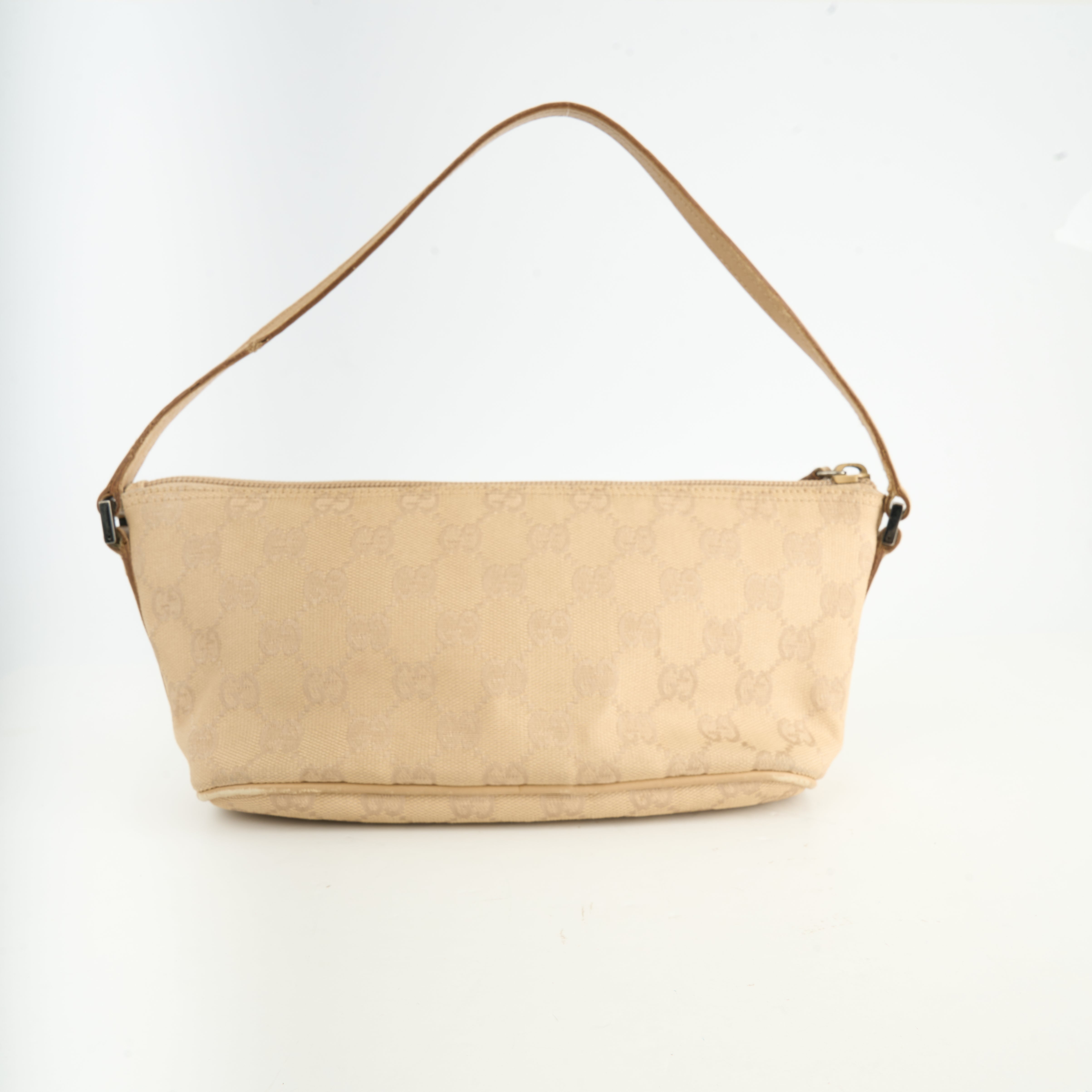 Gucci Mini Schultertasche aus GG Canvas – Beige