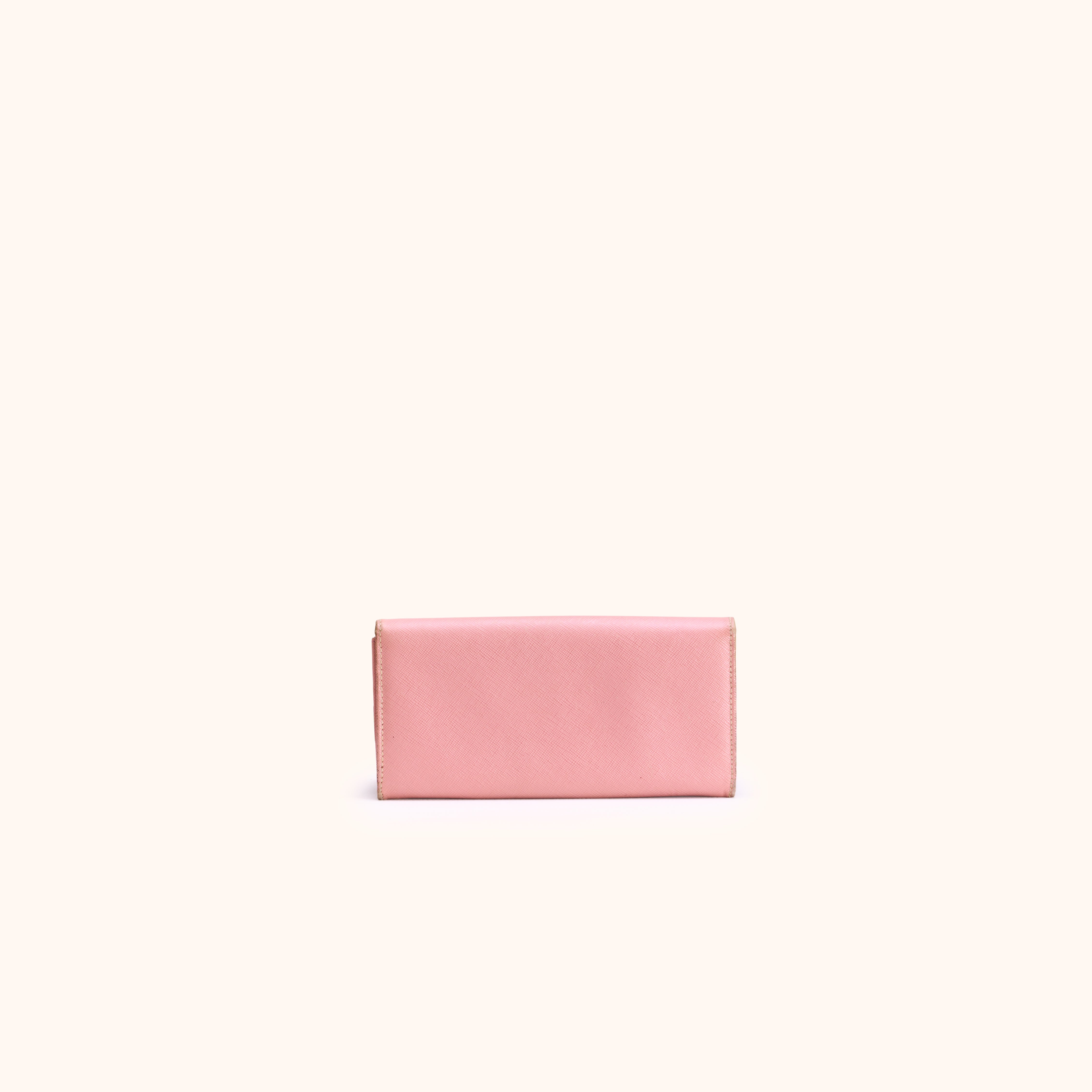 Prada Saffiano Pink Leder Wallet