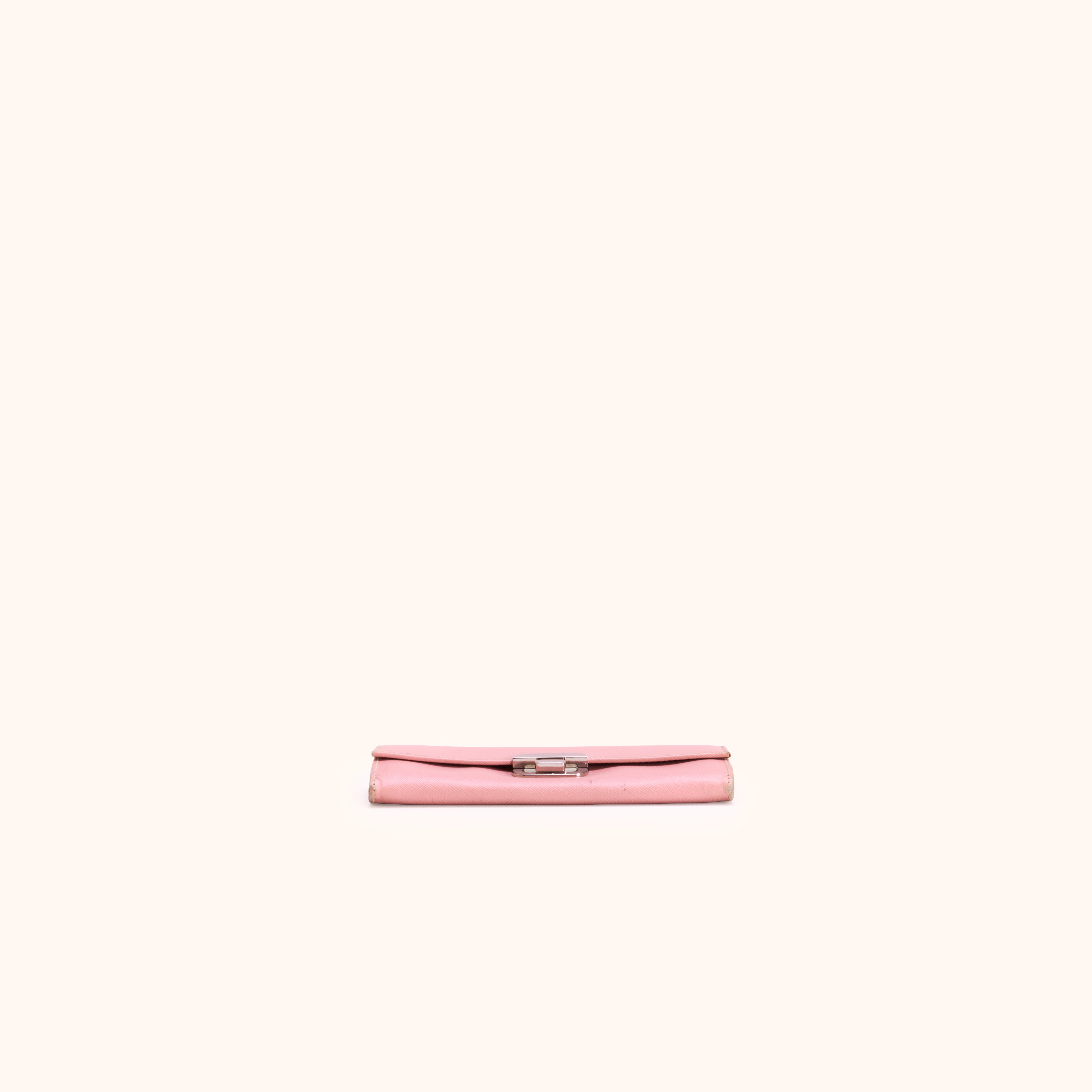Prada Saffiano Pink Leder Wallet