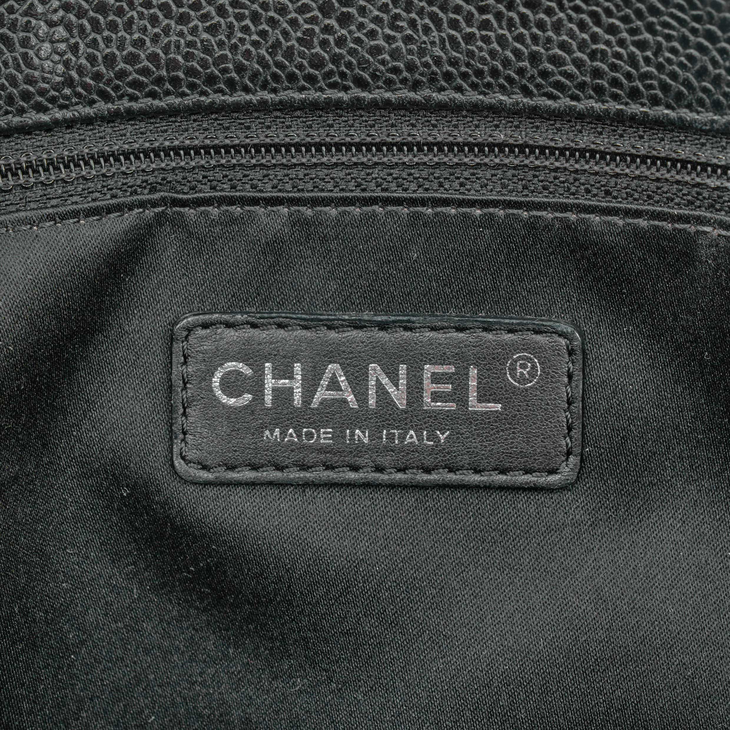 Chanel Grand Shopping Tote Caviar Schwarz Handtasche