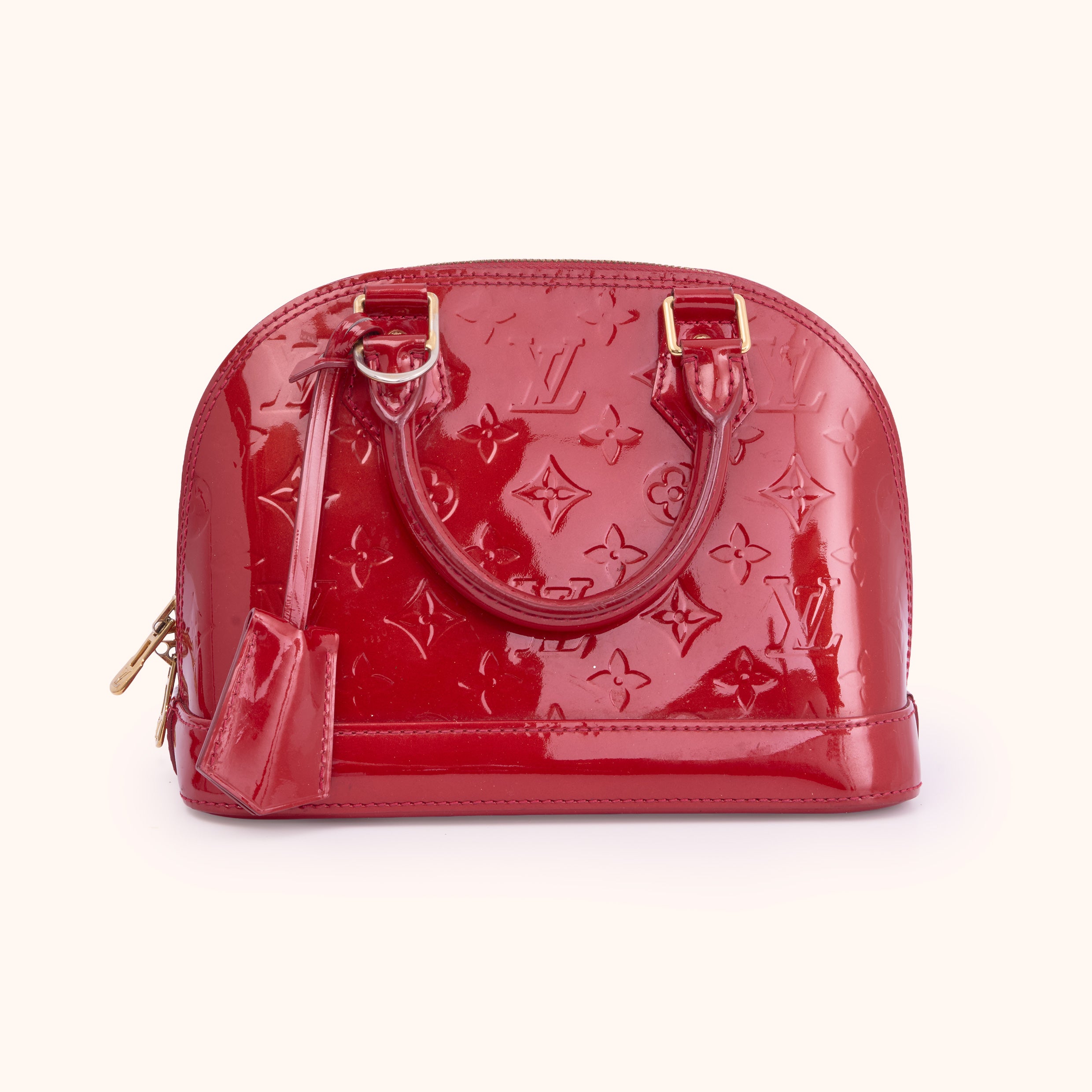 Louis Vuitton Alma BB Vernis Red Schultertasche