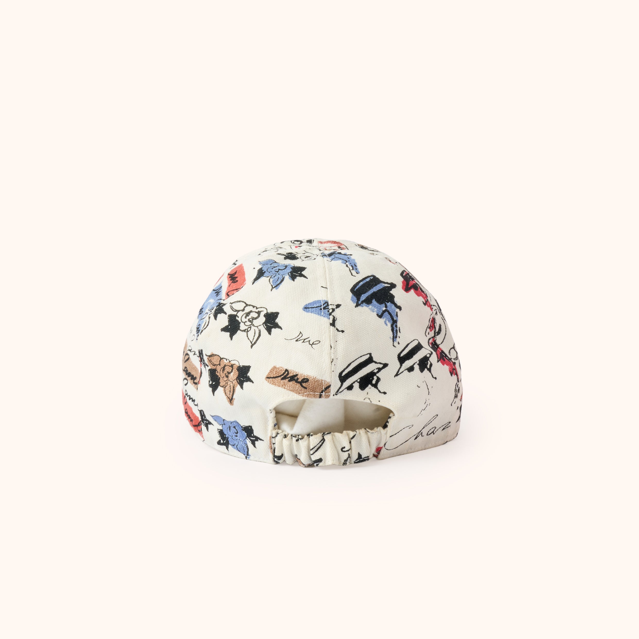 Chanel Multicolor Logo Floral Baseball Cap