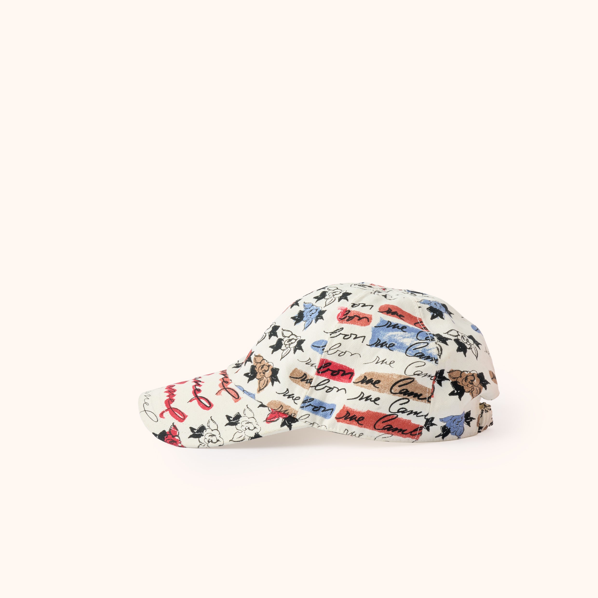 Chanel Multicolor Logo Floral Baseball Cap