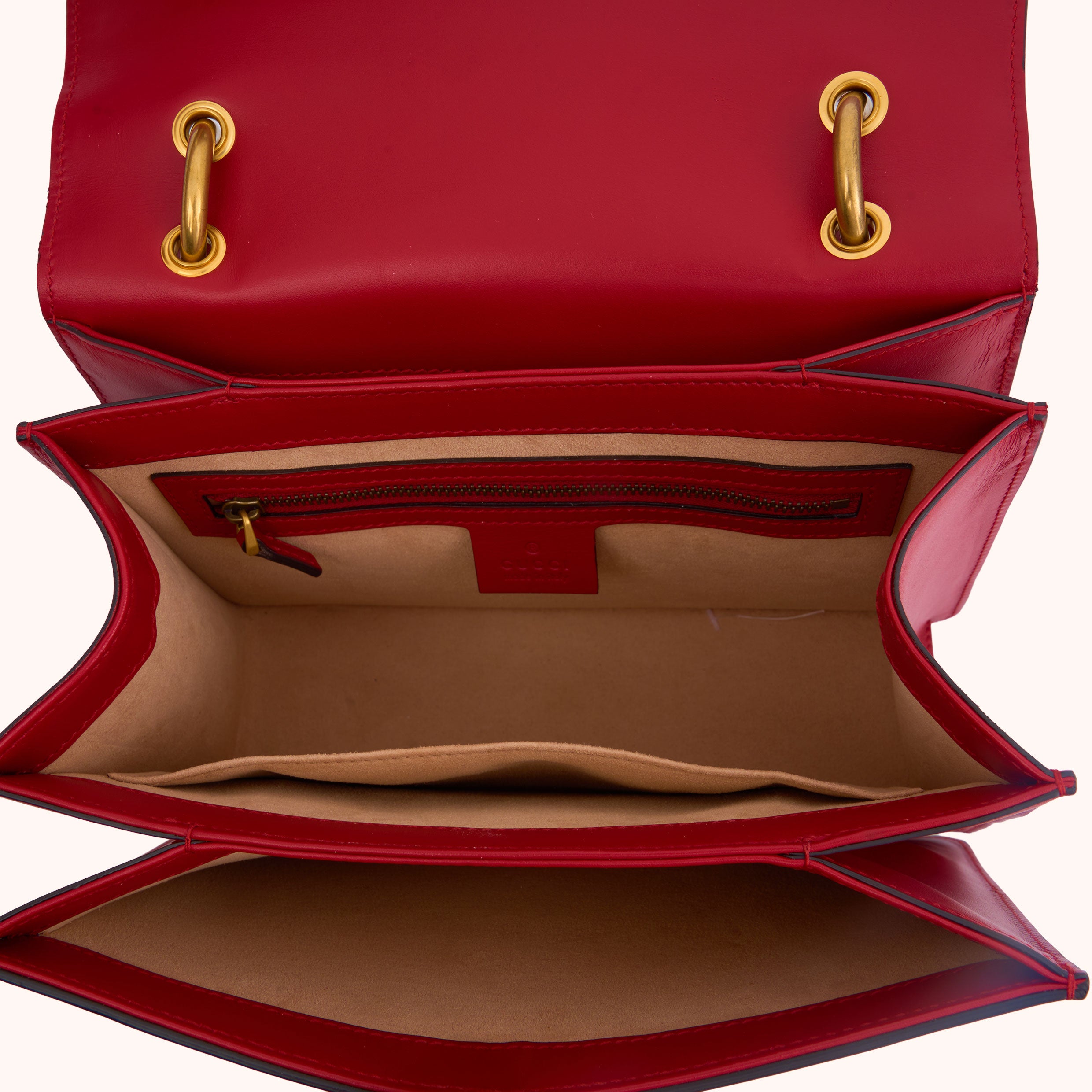 Gucci Queen Margaret Top Handle Bag Red