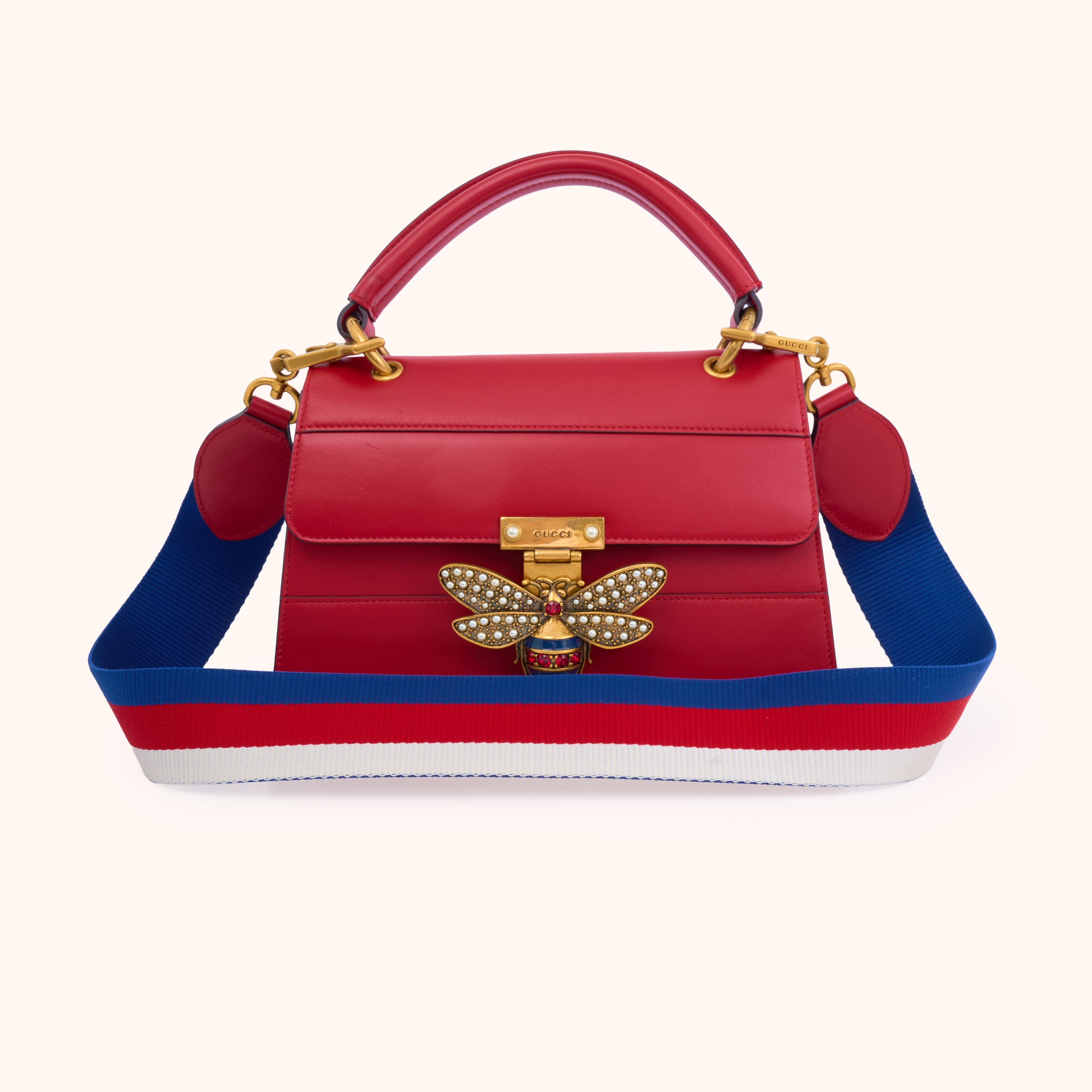 Gucci Queen Margaret Top Handle Bag Red