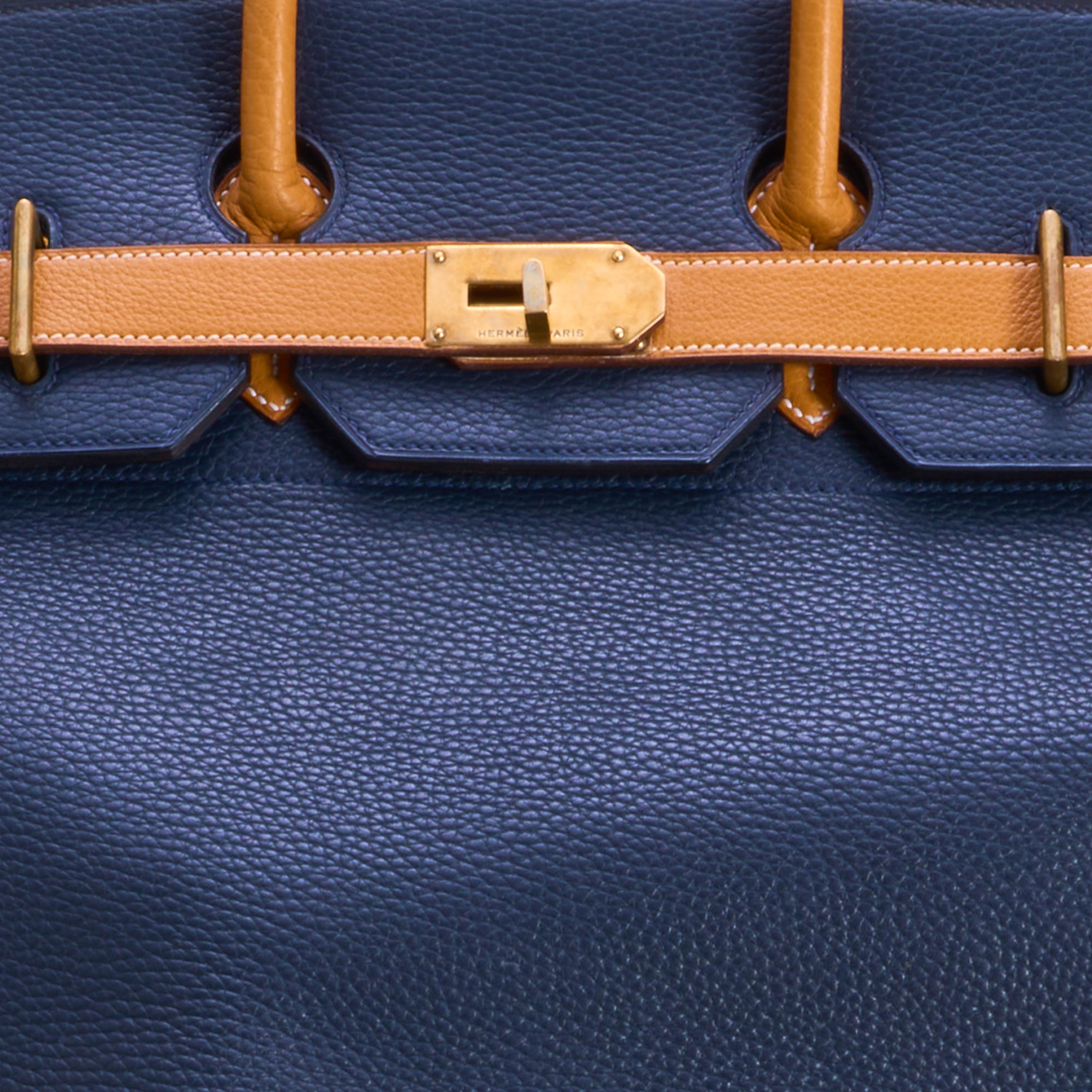 Hermes HAC 50 Birkin Bag Two Tone