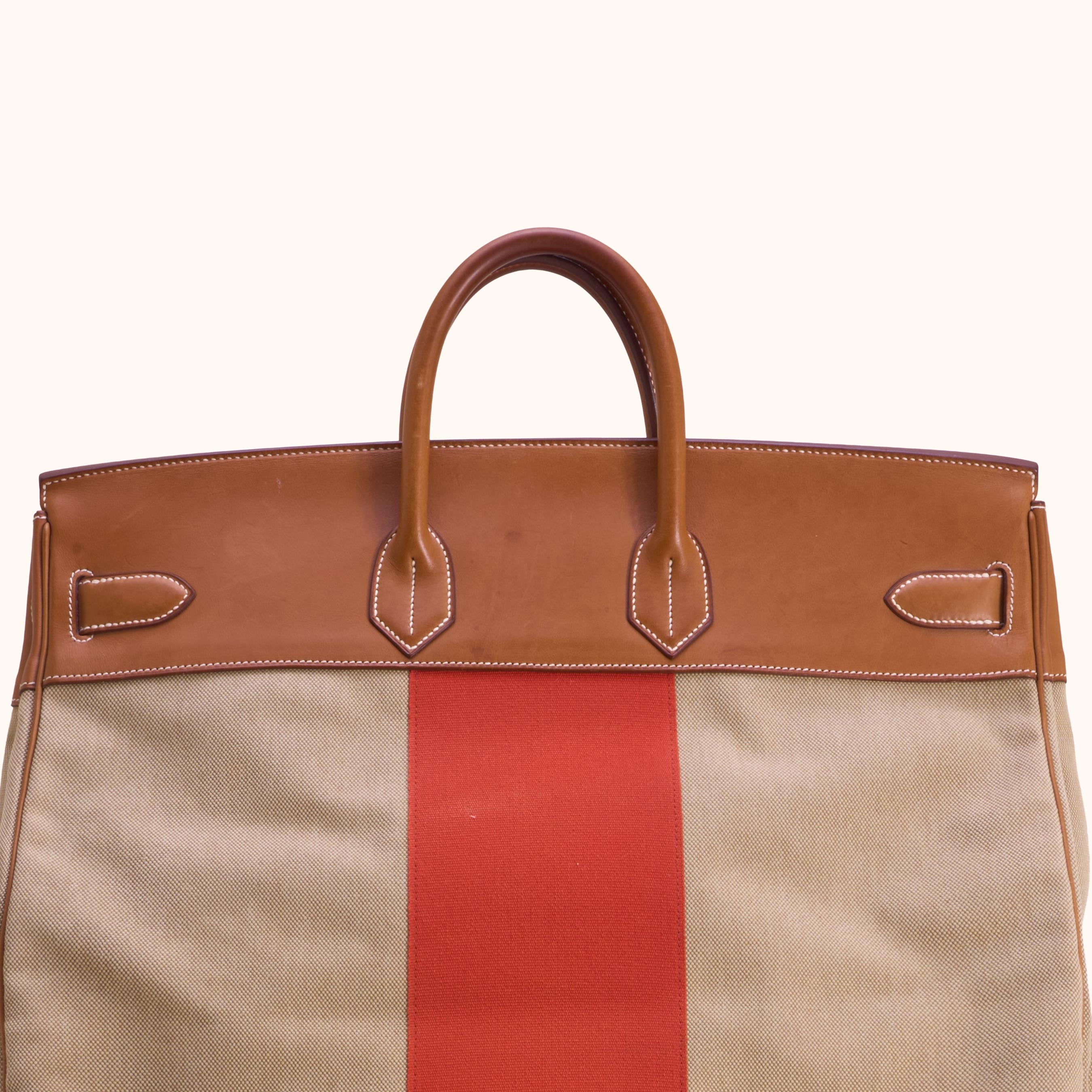 Hermes HAC 50 Birkin Bag Canvas