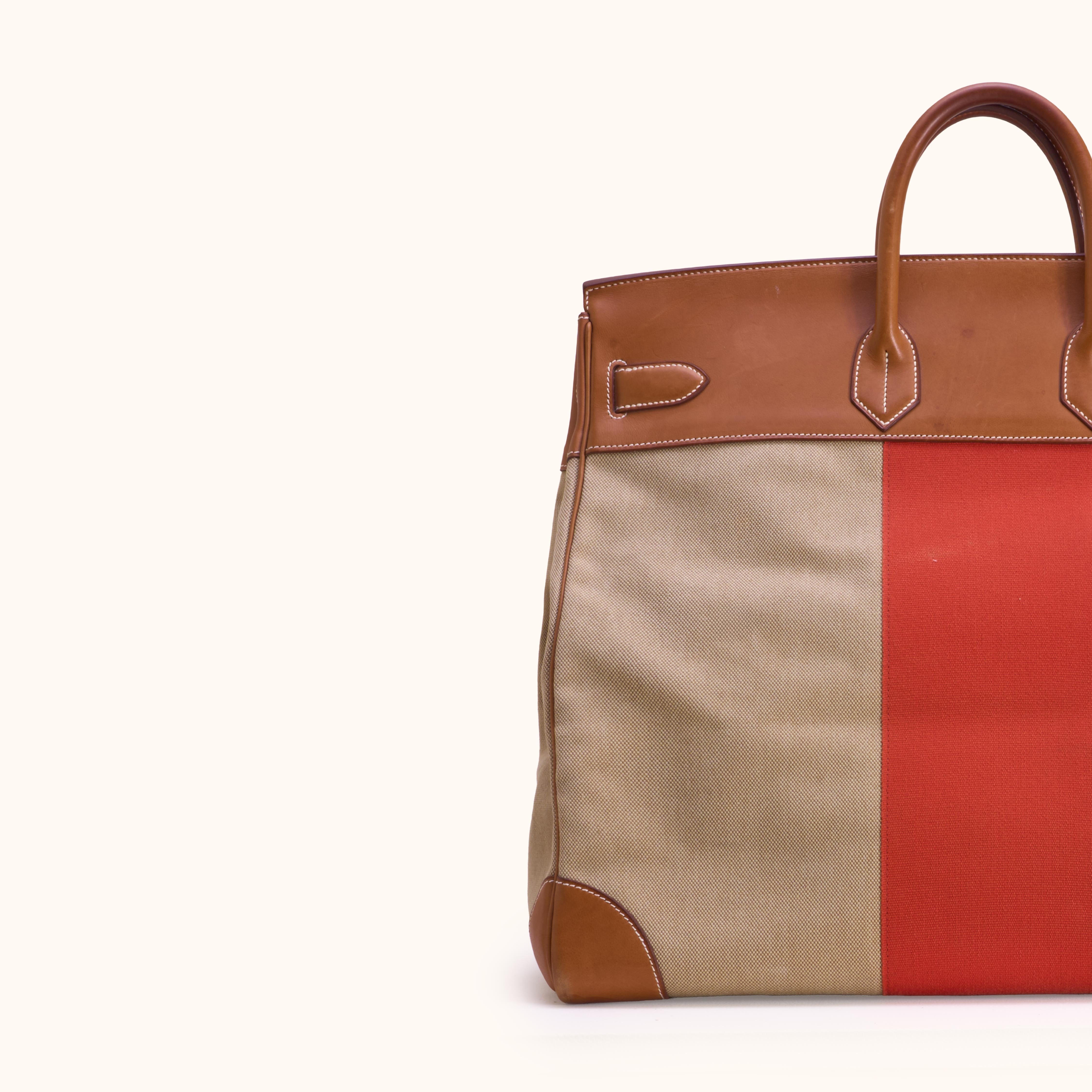 Hermes HAC 50 Birkin Bag Canvas