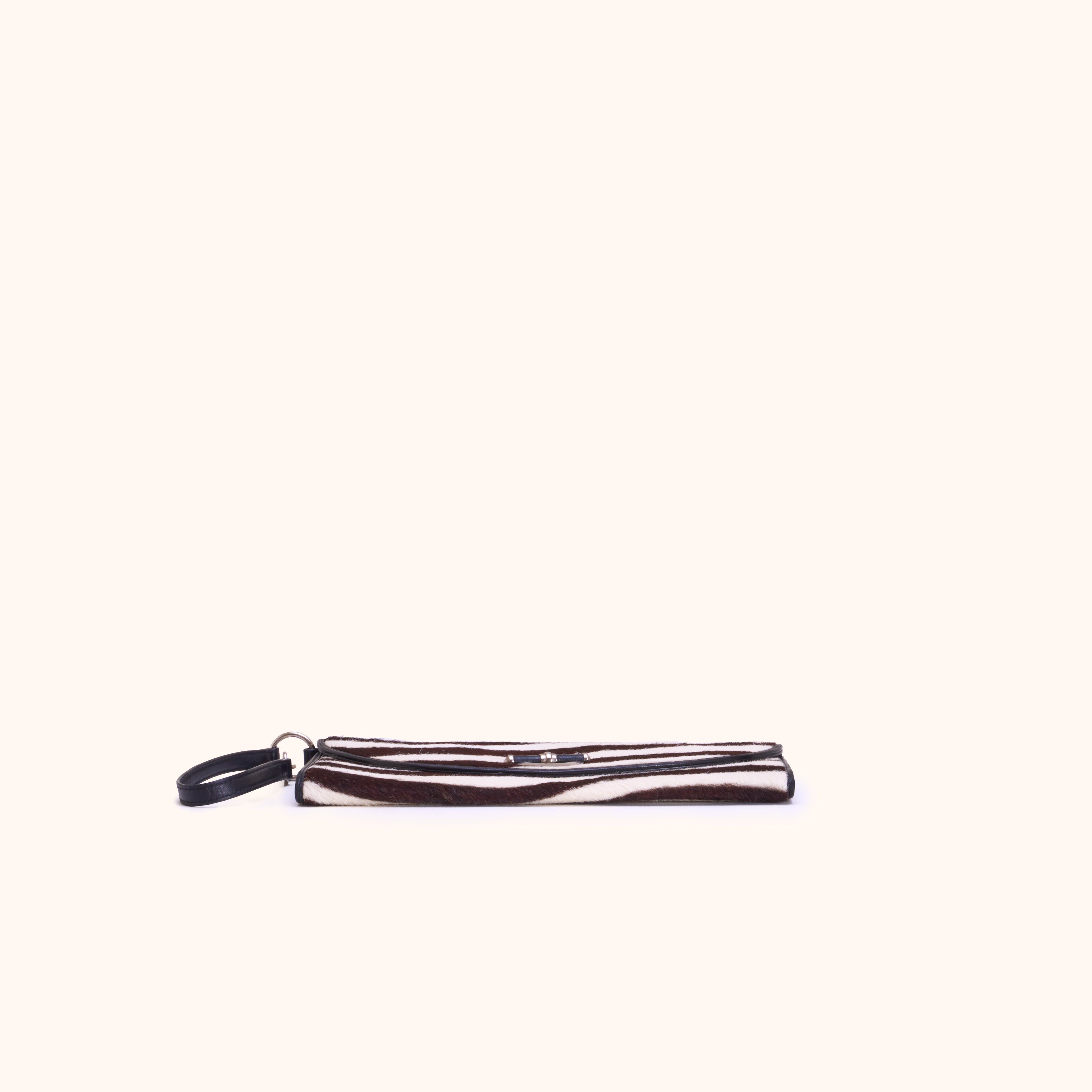 Christian Dior Zebra Print Calf Hair Pochette