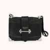 Prada Cahier Crossbody Bag Schwarz Leder