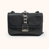Valentino Garavani Rockstud Spike Lock Bag Black