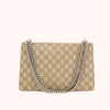 Gucci Dionysus GG Supreme Canvas Shoulder Bag Beige/Violett