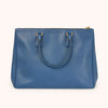 Prada Galleria Tote Large aus Saffiano-Leder in Blau
