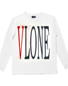 VLONE L/S red on white Tee Reversible