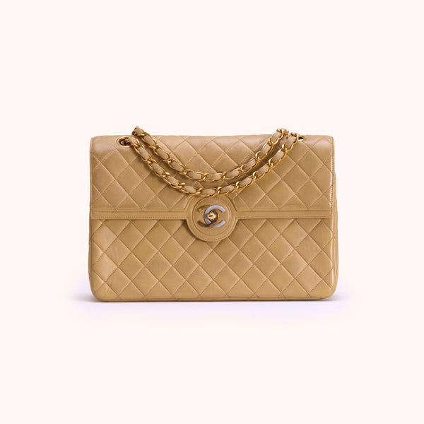 Chanel Timeless Single Flap Bag Beige – Wintage