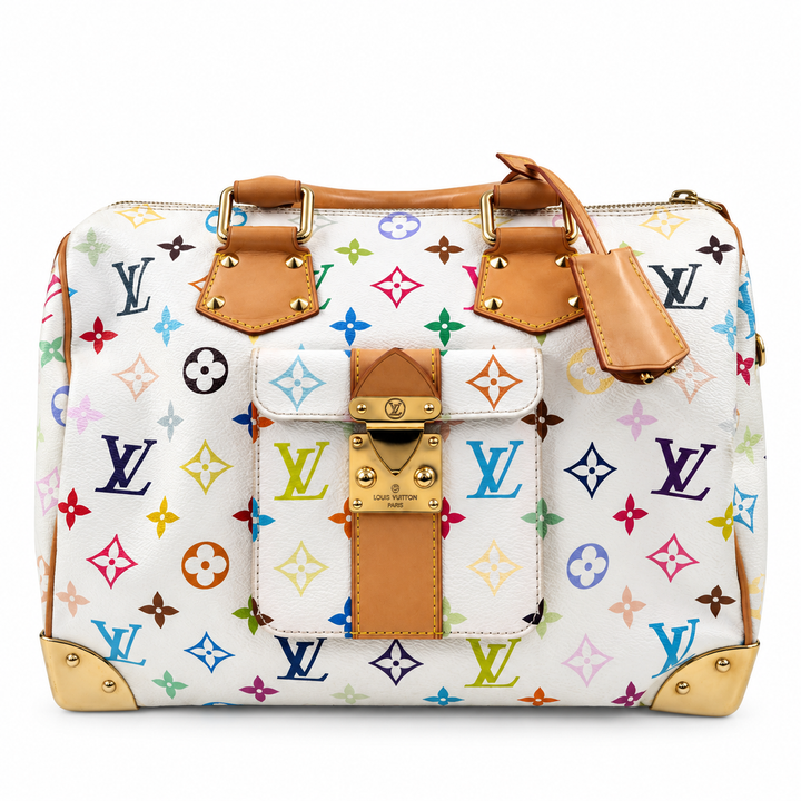 Louis Vuitton Monogram Multicolore Marilyn Handbag White Canvas – Ansicht 1