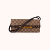 Gucci Vintage Bamboo Clutch mit GG Canvas