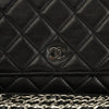 Chanel Wallet on Chain Schwarz mit Silber-Hardware