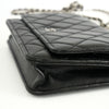 Chanel Wallet on Chain Schwarz mit Silber-Hardware