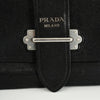 Prada Cahier Crossbody Bag Schwarz Leder