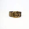 Gucci GG Supreme Gürtel mit Maxi GG und Doppel-G Schnalle