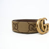 Gucci GG Supreme Gürtel mit Maxi GG und Doppel-G Schnalle