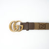 Gucci GG Supreme Gürtel mit Maxi GG und Doppel-G Schnalle