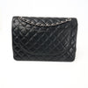 Chanel Classic Maxi Flap Bag in Caviar Leder mit Silber-Hardware