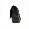 Chanel Classic Maxi Flap Bag in Caviar Leder mit Silber-Hardware
