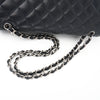 Chanel Classic Maxi Flap Bag in Caviar Leder mit Silber-Hardware
